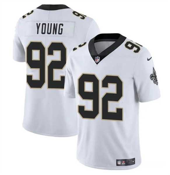 Men & Women & Youth New Orleans Saints #92 Chase Young White Vapor Limited Stitched Jersey->new york giants->NFL Jersey